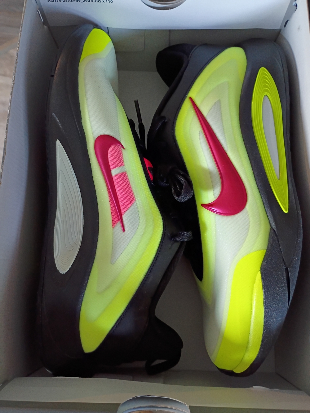 Nike Neon Yellow & Pink Athletic Sneakers